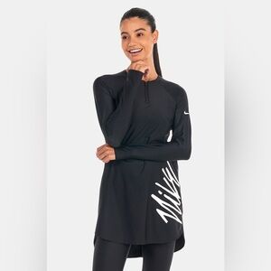 Nike Victory Women’s Small UPF 40 Full Coverage Tunic Swimsuit Coverup New